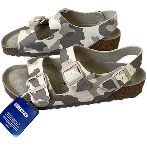 Birkenstock Milano Soft Footbed Birko-Flor Sandal Slip On Shoes EU 43 US 10-10.5